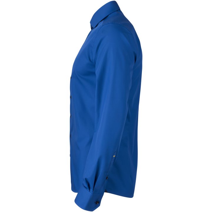 Skjorta YB51 Twill Slim Kungsblå/marinblå J.Harvest & Frost M – billede 4