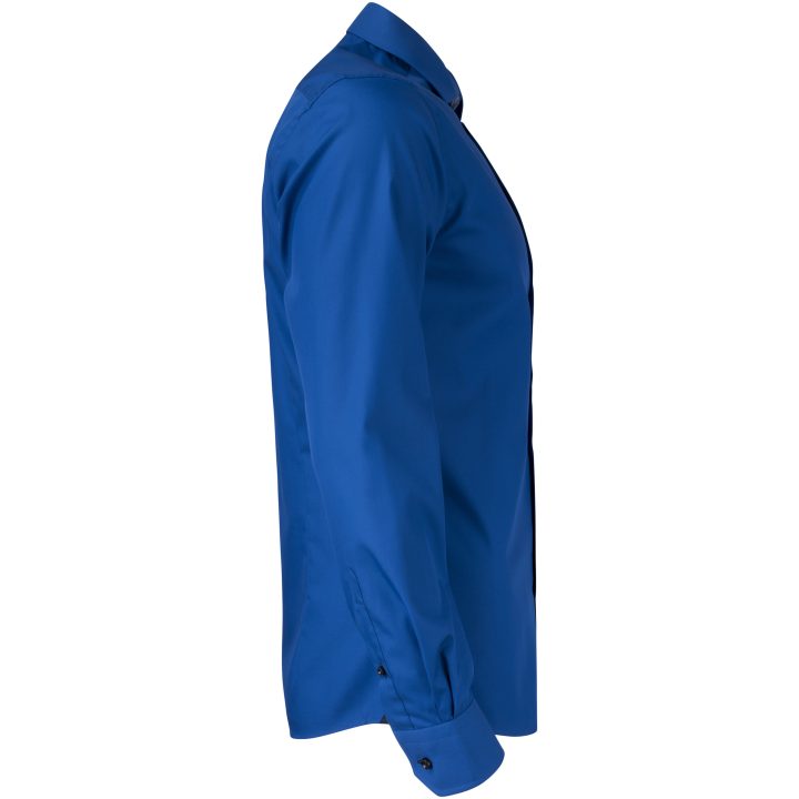 Skjorta YB51 Twill Slim Kungsblå/marinblå J.Harvest & Frost M – billede 5
