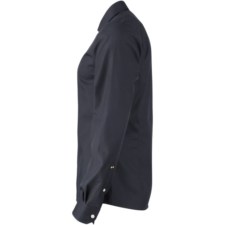 Skjorta YB51 Twill Slim Svart/svart J.Harvest & Frost XS – billede 4
