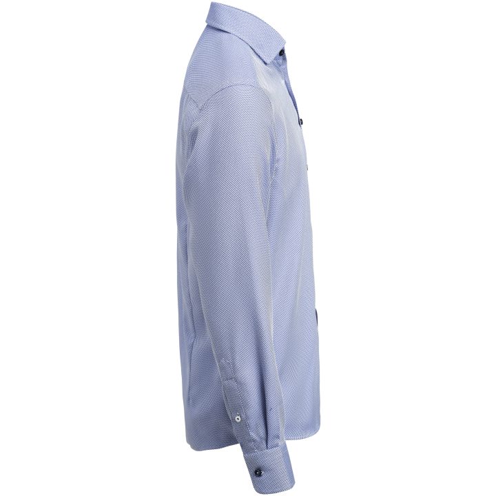 Skjorta YB55 Jacquard Regular Blå J.Harvest & Frost S 37/38 – billede 5