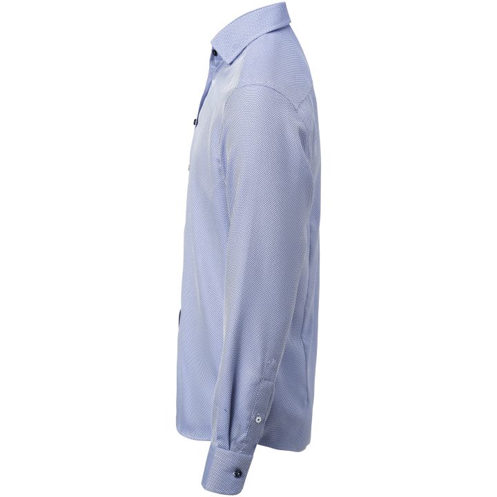 Skjorta YB55 Jacquard Regular Blå J.Harvest & Frost S 37/38 – billede 7