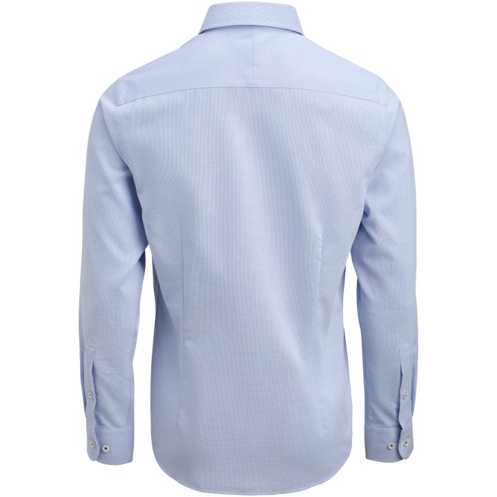 Skjorta YB55 Jacquard Regular Himmelsblå J.Harvest & Frost S 37/38 – billede 4