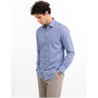 Skjorta YB55 Jacquard Slim Blå J.Harvest & Frost