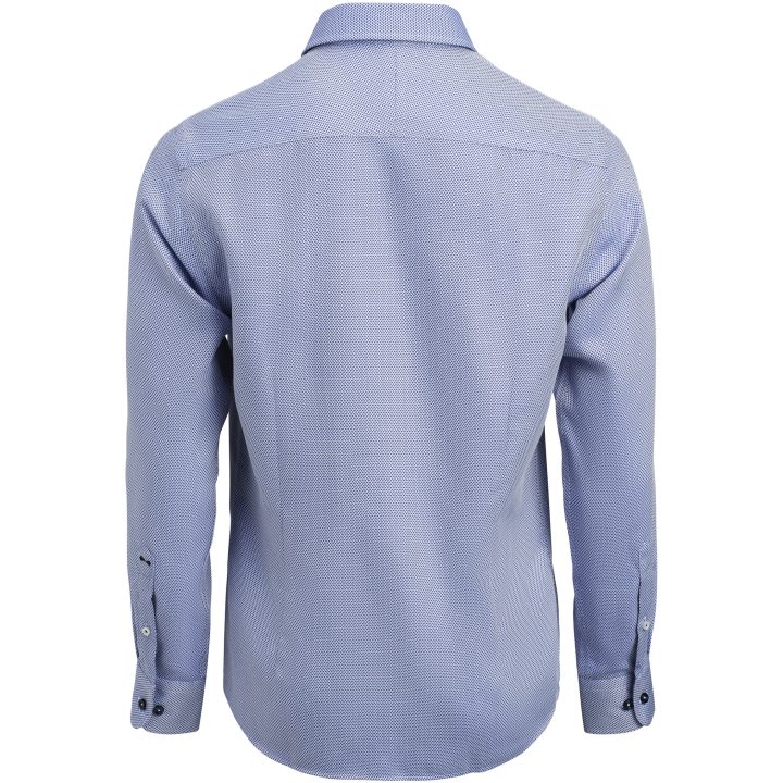 Skjorta YB55 Jacquard Slim Blå J.Harvest & Frost XS 35/36 – billede 4