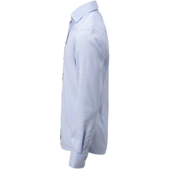 Skjorta YB55 Jacquard Slim Himmelsblå J.Harvest & Frost XS 35/36 – billede 6