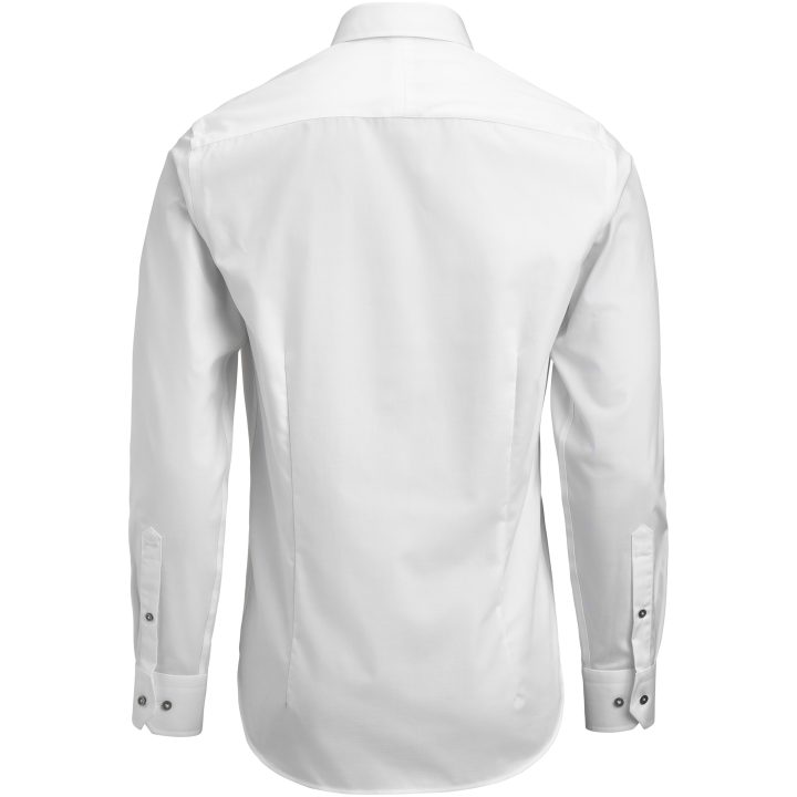 Skjorta YB56 Twill Regular Vit/grå J.Harvest & Frost S 37/38 – billede 3