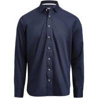 Skjorta YB56 Twill Slim Marinblå/vit J.Harvest & Frost