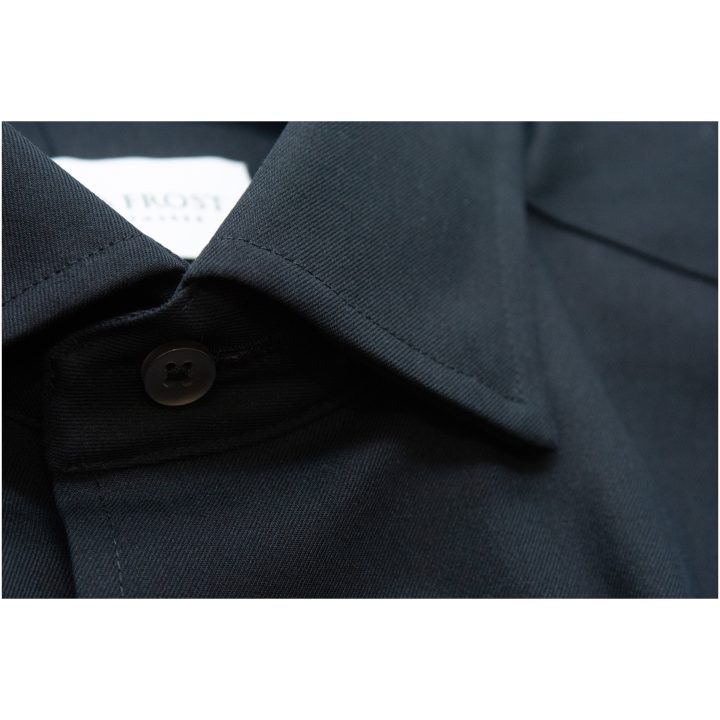 Skjorta YB56 Twill Slim Svart/grå J.Harvest & Frost XS 35/36 – billede 2