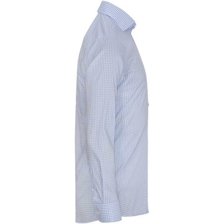 Skjorta Yellow Bow 53 Slim Ljusblå Rutig Sky blue Check J.Harvest & Frost XS 35/36 – billede 4