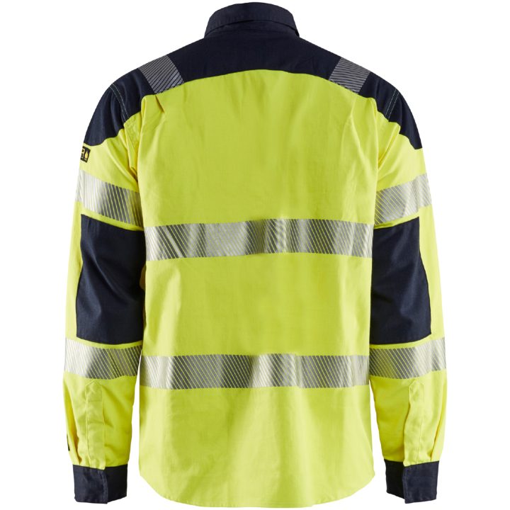 Skjorte 32391517 Hivisgul / Marine BLÅKLÄDER Skjorte 32391517 GUL/MARIN XS – billede 2