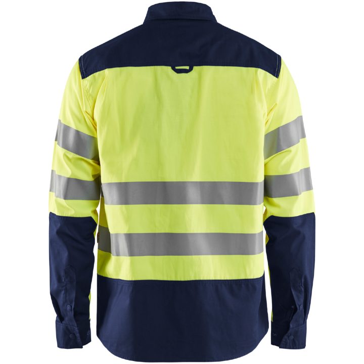Skjorte 32551817 Hivisgul / Marine BLÅKLÄDER Skjorte 32551817 GUL/MARIN XS – billede 2