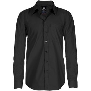 Skjorte Sort Sh19 Texstar