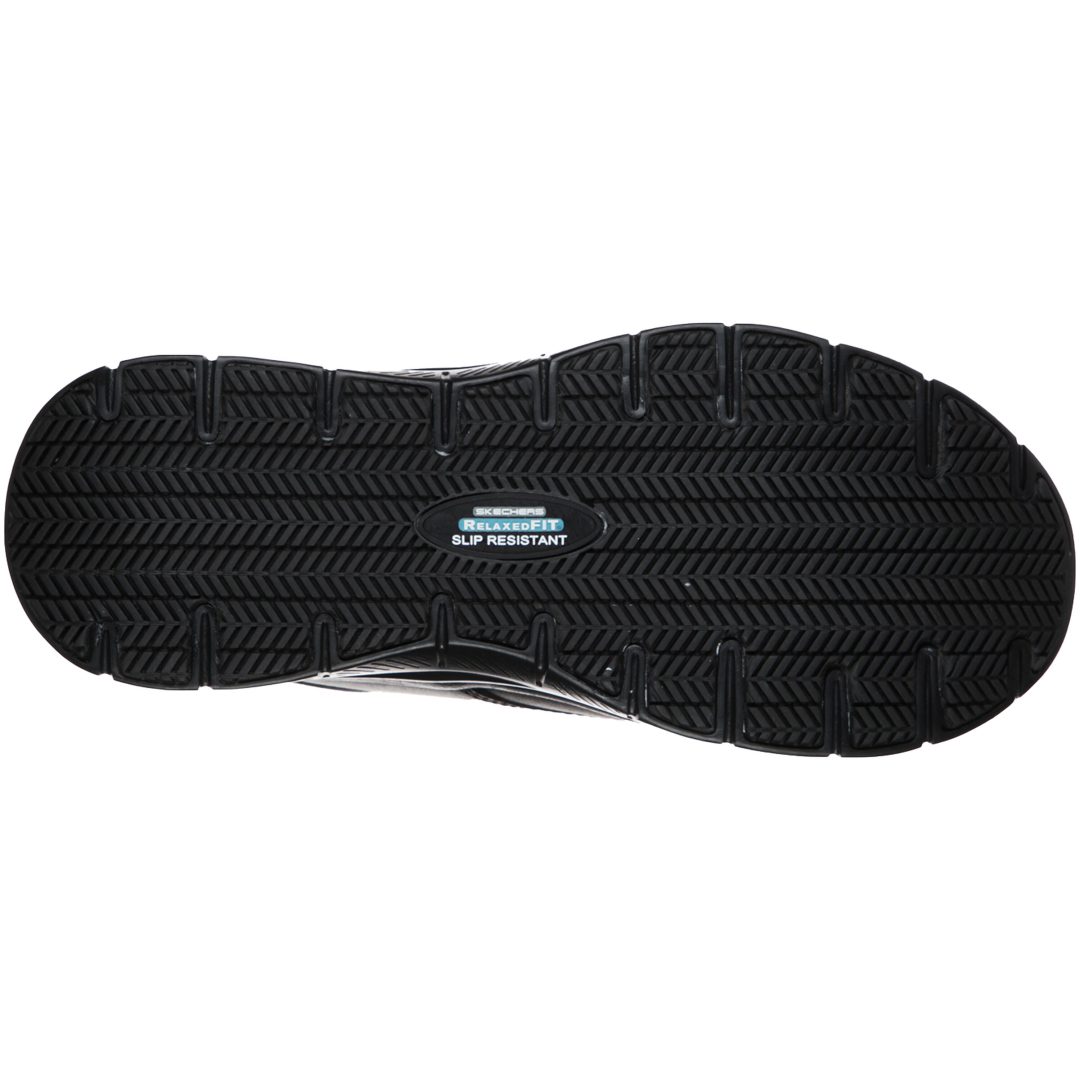 Sko Fourche Work Sort Læder Skechers 41 – billede 3