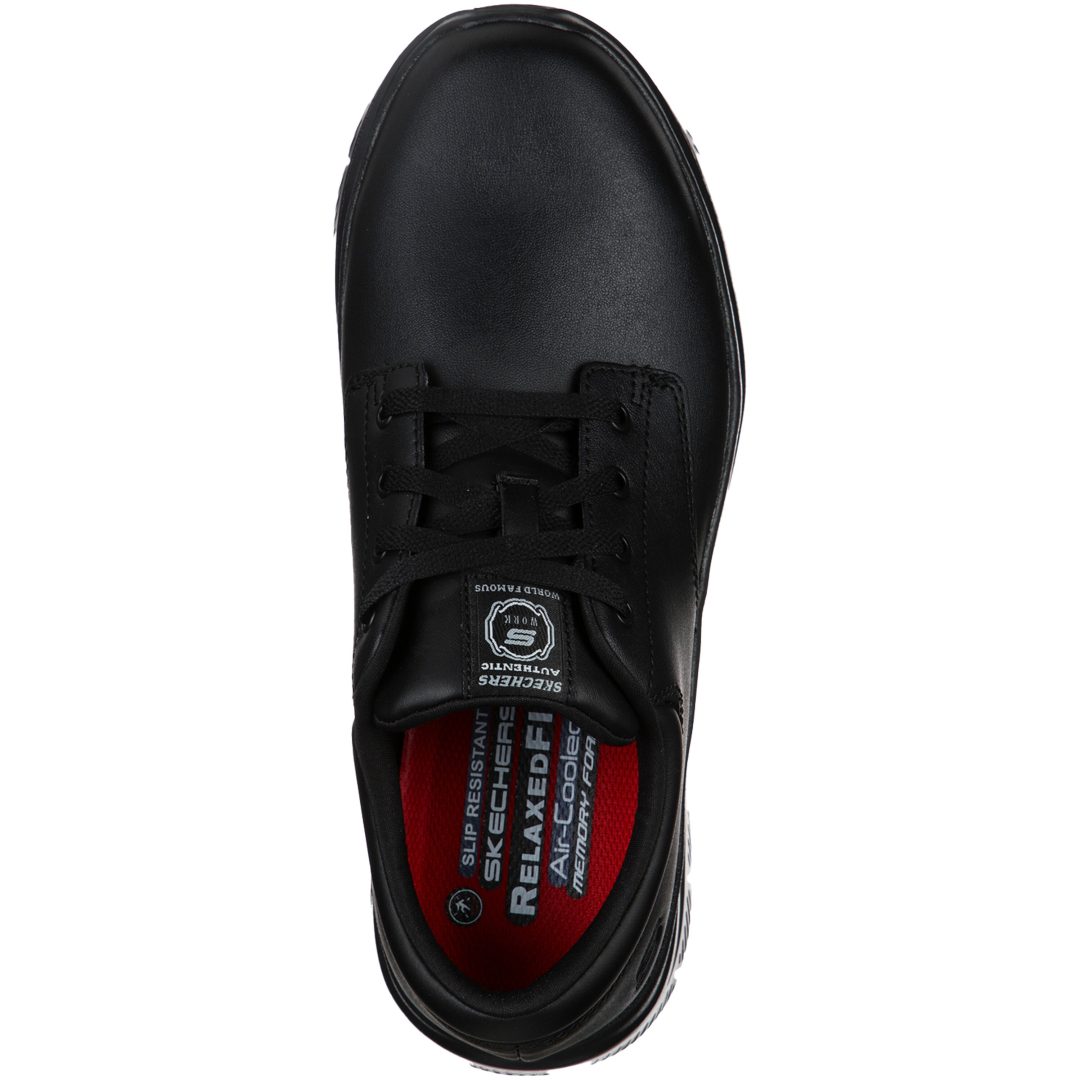 Sko Fourche Work Sort Læder Skechers 41 – billede 4