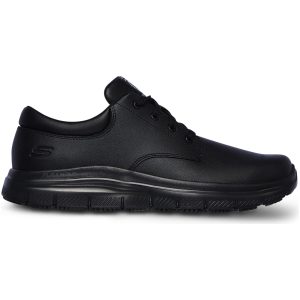 Sko Fourche Work Sort Læder Skechers