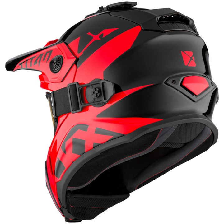 Skoterhjälm Titan Airflow Röd CKX XS – billede 5