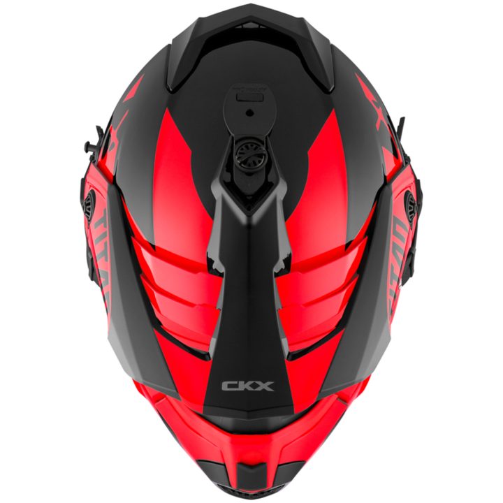 Skoterhjälm Titan Airflow Röd CKX XS – billede 3