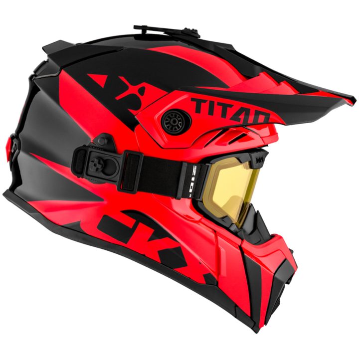 Skoterhjälm Titan Airflow Röd CKX XS – billede 2