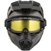 Skoterhjälm Titan AMS Matt Carbon med eluppvärmda glasögon CKX s – miniature 4