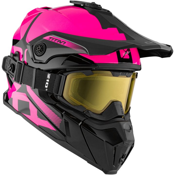 Skoterhjälm Titan Polar Rosa CKX XL – billede 3