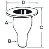 Skrogmontering Hvid Plast Osculati – miniature 2