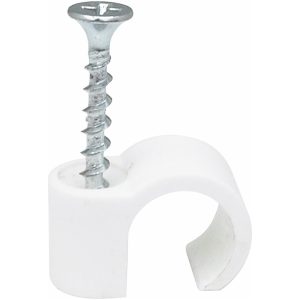 Skrueclips, Hvid, ⌀10-14 mm, 3,9x42 mm, 10 stk. MALMBERGS