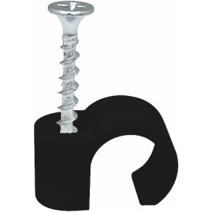 Skrueclips, Sort, ⌀22-26 mm, 3,9x42 mm, 10 stk. MALMBERGS