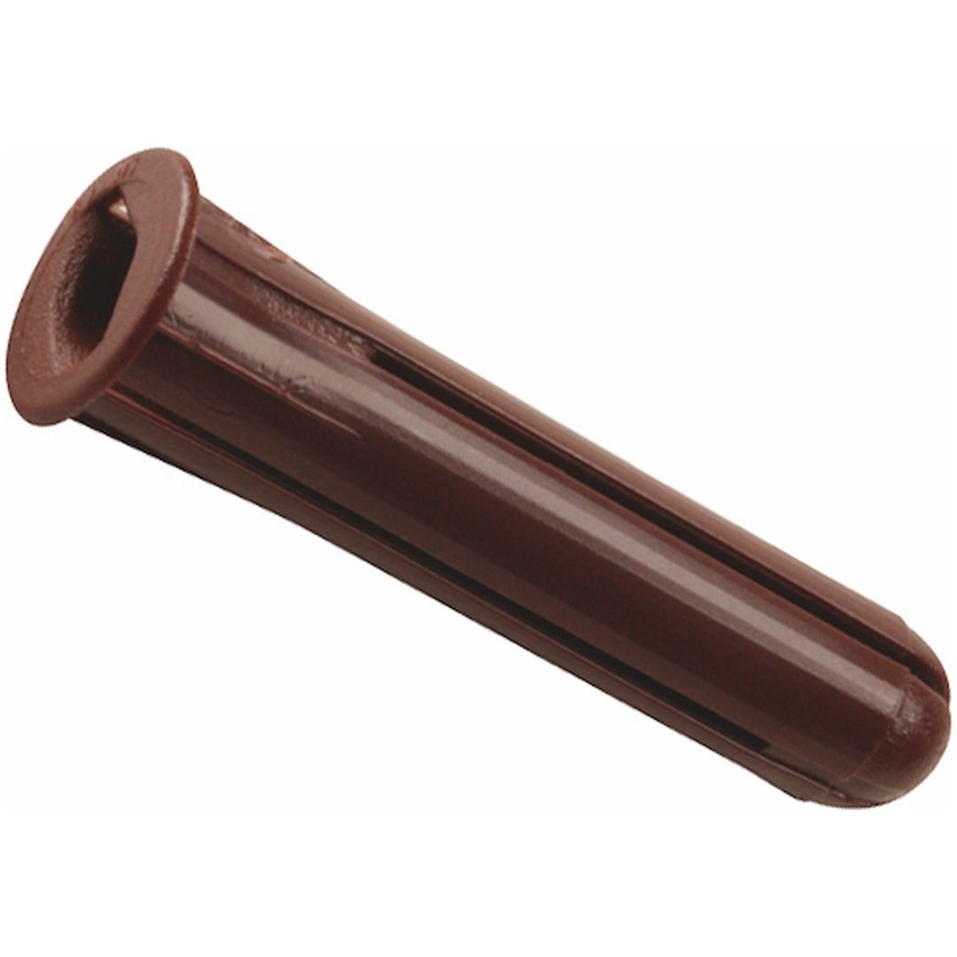 Skruepløk Brun, 5-6x40mm, 100 stk. MALMBERGS