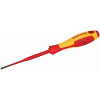Skruetrækker - Isoleret 1000, Knipex, Lige kærv, 100mm Knipex