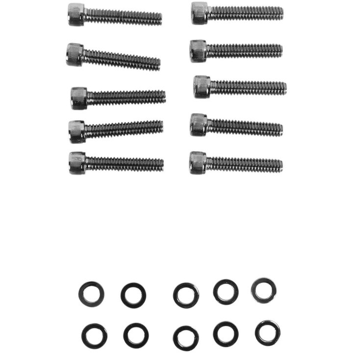 Skruvsæt Kamkåbe Sort Krom DRAG SPECIALTIES – billede 2