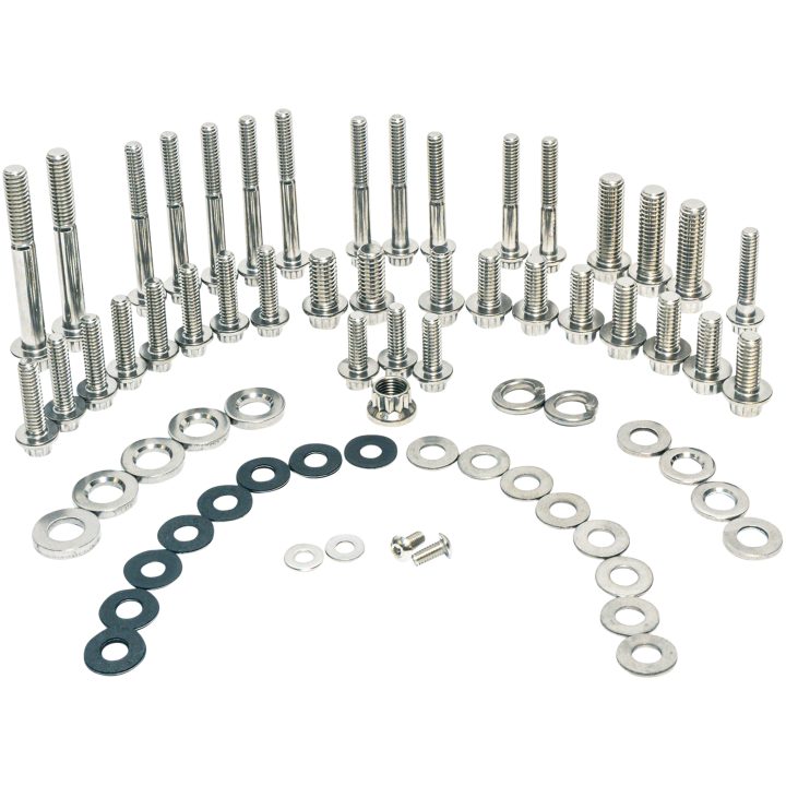 Skruvsæt Motor 12-Point Rustfrit Stål Sølv FEULING PARTS – billede 2