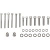 Skruvsæt Transmission End Cover og Bearing Support Plate Krom Sølv DRAG SPECIALTIES – miniature 3