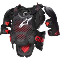 Skyddsväst A-10 V2 Full Chest Svart/Antrasit, M/L Alpinestars