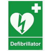 SKYLT DEFIBRILLA PLA 210X297MM