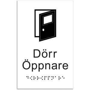 SKYLT DÖRRÖP TAKT VI 95X150MM