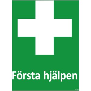 SKYLT FÖRST HJÄLP PL 210X297MM