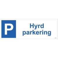 SKYLT HYRD PARK ALU 420X148MM