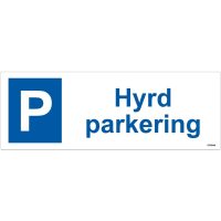 SKYLT HYRD PARKE ALU 297X105MM