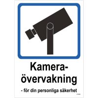 SKYLT KAMERAÖVERV PL 210X297MM