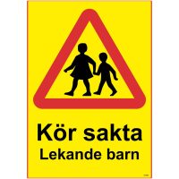 SKYLT LEKAN BARN ALU 297X420MM