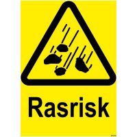 SKYLT RASRISK PLAST 210X297MM