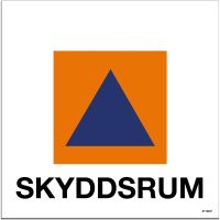 SKYLT SKYDDS REFL AL 250X250MM