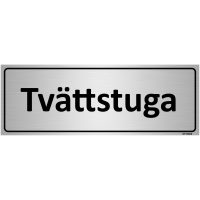 SKYLT TVÄTTSTUGA ALU 225X80MM