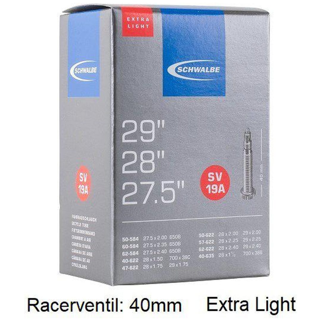 Slange XtraLight Racerventil SCHWALBE