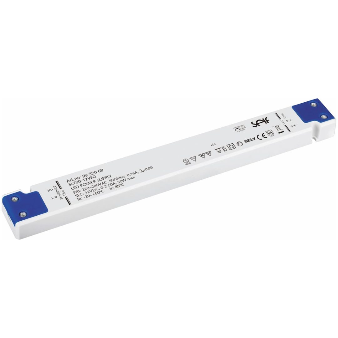 Slim LED-driver, konstant spænding, 12V MALMBERGS