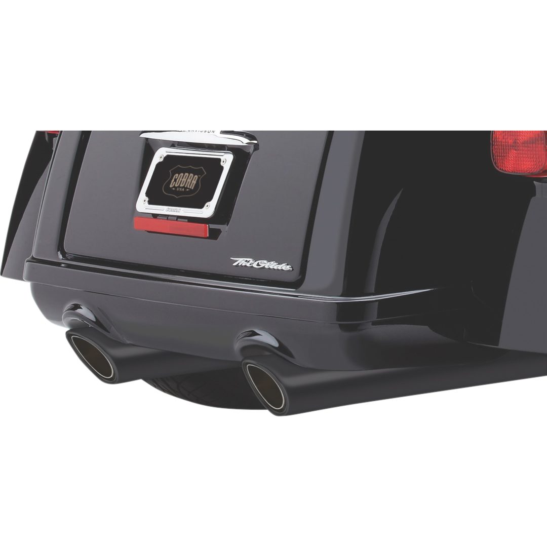 Slip-On 909 Rak Sort COBRA 909-TRIGLD BLK – billede 2