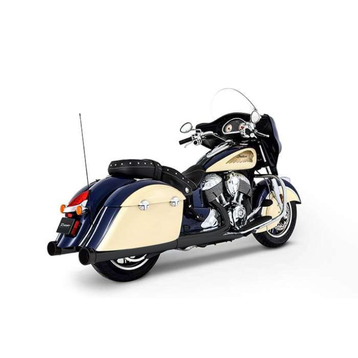 SLIP-ON Dark Horse 4 tommer Indian RINEHART RACING Sort med Sort End Cap – billede 2