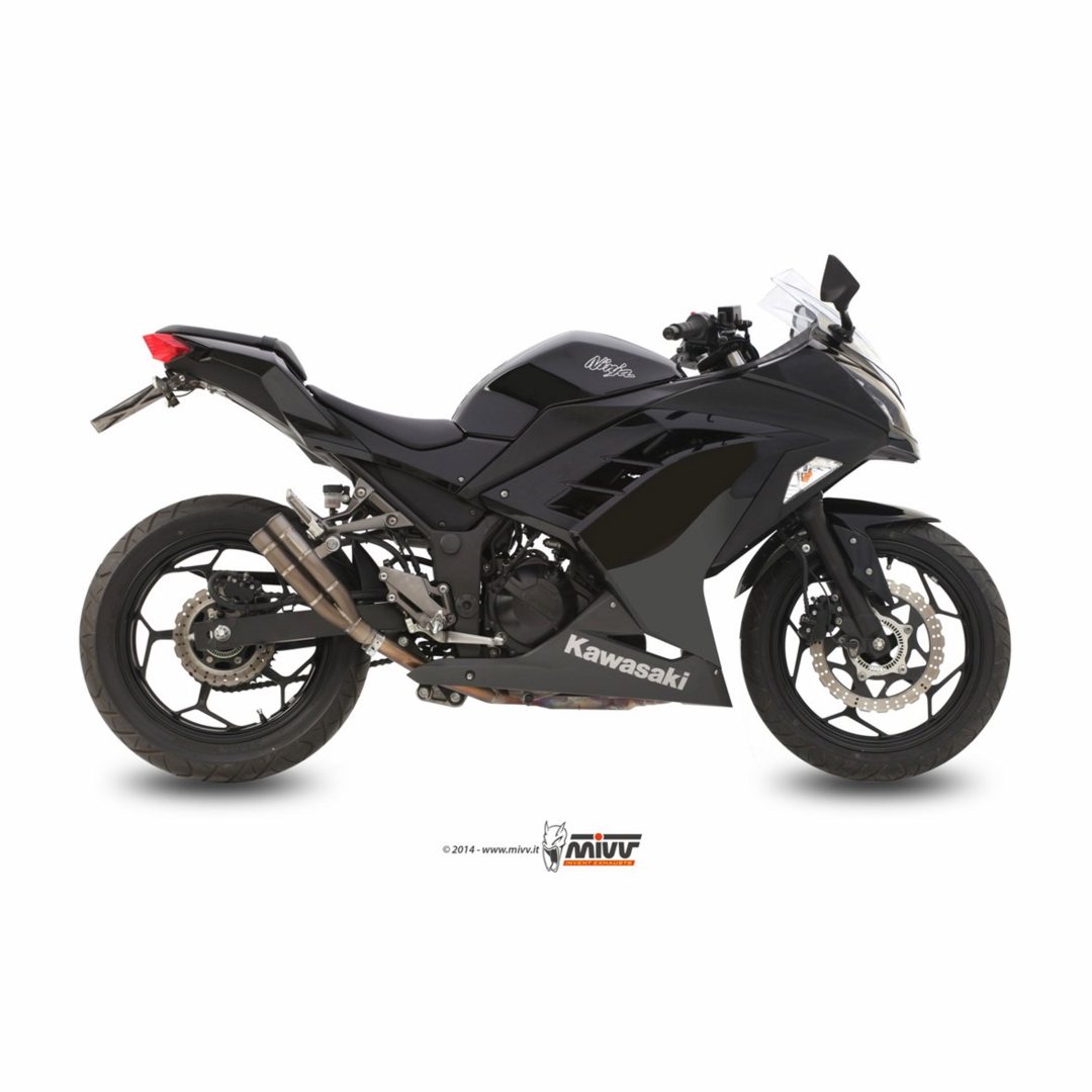 SLIP-ON DOUBLE GUN Titanium MIVV SPORT