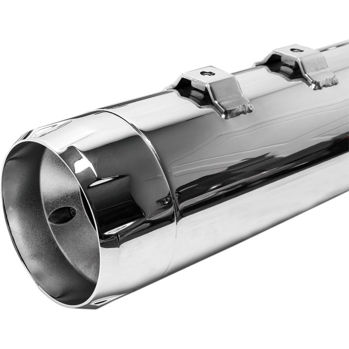SLIP-ON MK45 4,5 Tommer S&S Cycle Chrome/ Chrome Thruster ende – billede 3