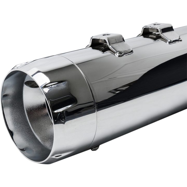 SLIP-ON MK45 4,5 Tommer S&S Cycle Chrome / Chrome Thruster ende – billede 4